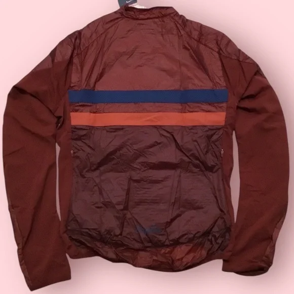 Rapha Mens Brevet Insulated HI VIZ Winter Jacket (Red Brick) - Picture 5 of 9